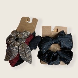 Berry Shimmer & Gold Hair Accessories | Bundle | 5 Pieces